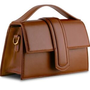 Kayla + Ava Miranda Cognac Purse, NWT, handbag/crossbody with strap